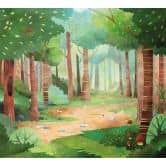Fototapete Grüner Waldweg - DigitalArtsi 