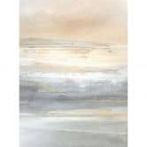 Fototapete Gold-graue Landschaft aus Pinselstrichen - Hobday 