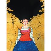 Wall Mural Dreamer in golden light - Hülya 