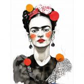 Fototapete Frida Kahlo Pop-Art Porträt - Jaszke 