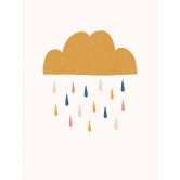Fotobehang Vrolijke regen in pastelkleuren - Menina Lisboa 