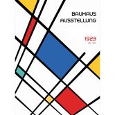 Abstrakte Fototapete Retro Bauhaus Ausstellung 1923 - Retrodrome 