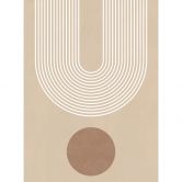 Wall Mural Abstract Geometry in Balance - Beige - Ristova 