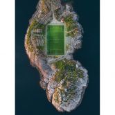 Fototapete Simoon - Fussballplatz am Rande der Welt 