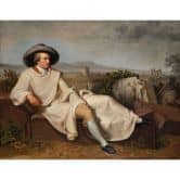 Fototapete Tischbein - Goethe in der römischen Campagna 
