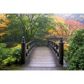Fototapete Brücke im Grünen - 384x260 cm 