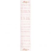 Fototapete Zuhause ist, wo das Leben beginnt - 48x260 cm 