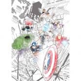 Vlies Fototapete - Avengers Attack - 200 x 280 cm 