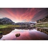 Fototapete Cuadrado - Dawn at Los Lagos - 384x260 cm 