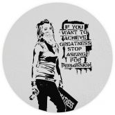 Papier peint photo rond  Banksy - Atteindre la grandeur - papier peint intissé/papier peint intissé autocollant 