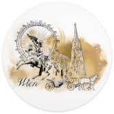 Fototapete Wien - Rund -  Love your City - Selbstklebend/Vlies 