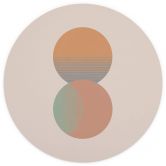Behangcirkel Orara Studio - Sun and Moon - vliesbehang/zelfklevend vliesbehang 