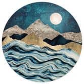 Behangcirkel SpaceFrog Designs - Indigo Sky - vliesbehang/zelfklevend vliesbehang 