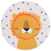 Tapet cirkel Treechild - Little Lion - vliesetapet/selvklæbende non-woven tapet 