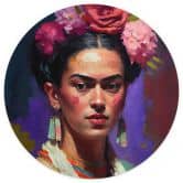 Tapet cirkel Treechild - Portrait of Frida - vliesetapet/selvklæbende non-woven tapet 