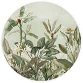 Behangcirkel Tropische plantkunde - UN Designs - vliesbehang/zelfklevend vliesbehang 