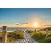 Papier peint photo Coucher de soleil sur la mer Baltique - 384x260 
