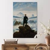 Wandbild Der Wanderer über dem Nebelmeer - Friedrich - Alu-Dibond 