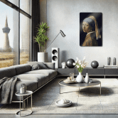 Vermeer - Girl with a Pearl Earring Glass art 