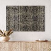 Glasbild Mandala Boho Antikgold - Bloomery Decor 