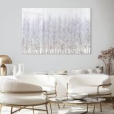 Glasbild Birkenwald im Winter - EMELIEmaria 