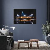 Glasbild FC Hansa Rostock Stadion bei Nacht - 60x40 cm 
