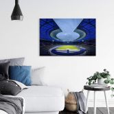 Glasbild Hertha BSC Blaues Olympiastadion 