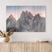 Glasbild Hohe Berge - Ling 