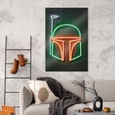 Glasschilderijen Boba Fett - Mielu 