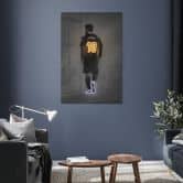 Glasschilderijen Messi - Mielu 