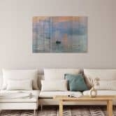 Glasbild Monet - Impression 
