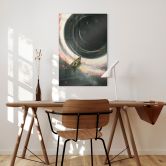 Glasbild Weltall: Astronaut im Boot - Nicebleed 