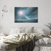 Glasbild Lichtblick am Himmel - Schmucker 