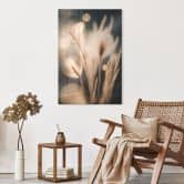 Glas billede Boho græsser i gyldent lys - Treechild 