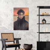Glasbild Paul in der Wüste - Inspiriert von Dune - Treechild 