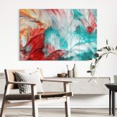 Glasbild Westum - Abstrakte Jahreszeiten 