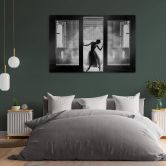 Glasbild Wibisono - Die Ballerina 