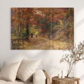 Glasbild Wisinger-Florian - Fallendes Laub 
