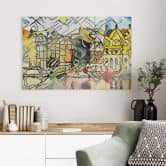 Glasbild Zamart - Kandinsky trifft Amsterdam 