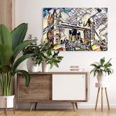 Glasbild Zamart - Kandinsky trifft London 