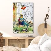 Glasbild Zamart - Kandinsky trifft Peru 