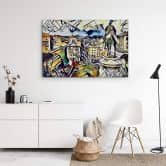 Glasbild Zamart - Kandinsky trifft Rom 