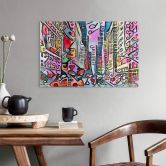 Glasbild Zamart - New York - Rizzi-Stil 