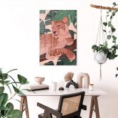 Glasbild Goed Blauw - Goldener Panther 