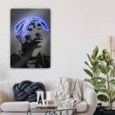 Glasbild Mielu - 2Pac 