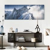 Glas billede Bjergpanorama - Toppen af Mont Blanc - Nienartowicz - Panorama 