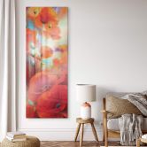 Glasbild Schmucker - Mohntraum - Panorama 