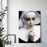 Glasbild Verehrung der Heiligkeit 