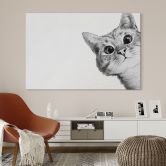 Wandbild Sneaky Cat - Graves - Alu-Dibond 
