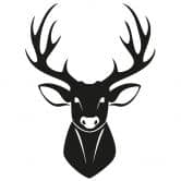 Wandtattoo Deer + 3 Haken 